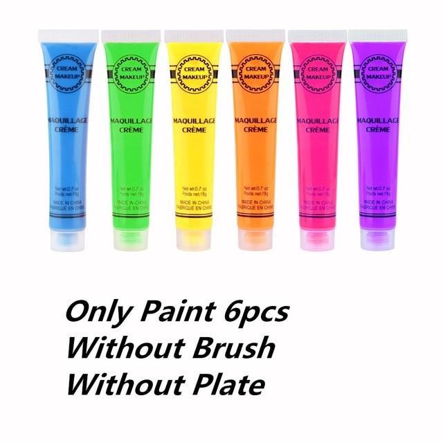 Uv Blacklight Reactive Face Body Glow Paint 6 Pack Kink Bdsm Fetish