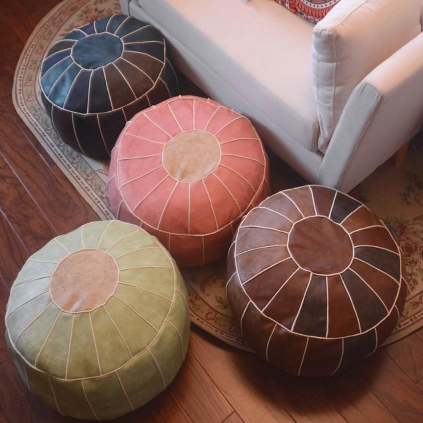 1 Sets of Hod Health & Home 1 Sets Of Moroccon Leather Pouf Cover