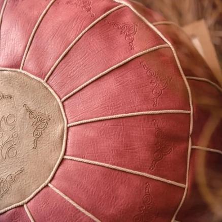 1 Sets of Hod Health & Home 1 Sets Of Moroccon Leather Pouf Cover