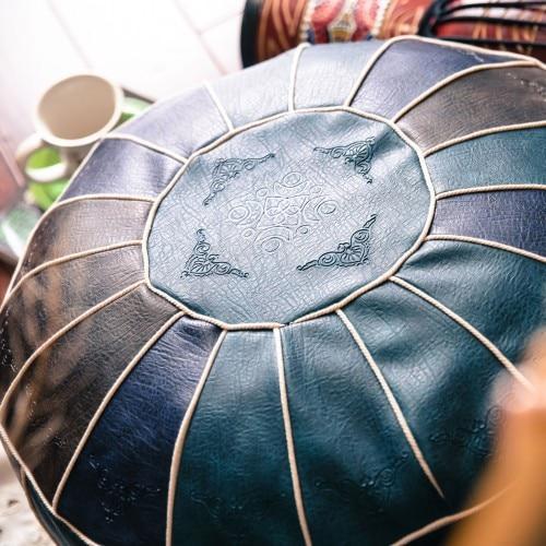 1 Sets of Hod Health & Home 1 Sets Of Moroccon Leather Pouf Cover
