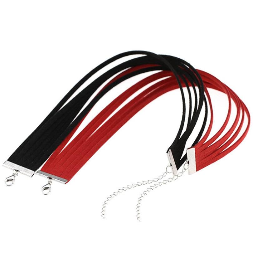 Bdsm Day Collar Colourful Velvet Choker Kink Fetish Dominant Submissive