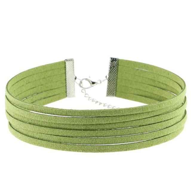 Bdsm Day Collar Colourful Velvet Choker Kink Fetish Dominant Submissive