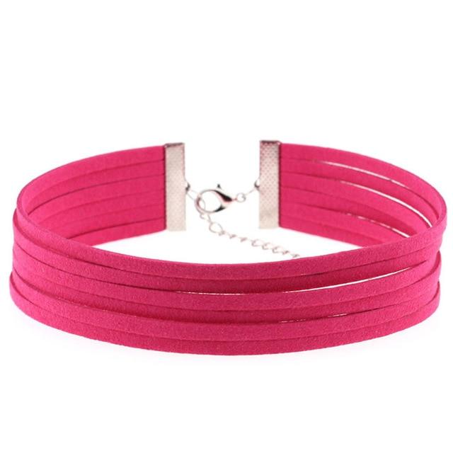 Bdsm Day Collar Colourful Velvet Choker Kink Fetish Dominant Submissive