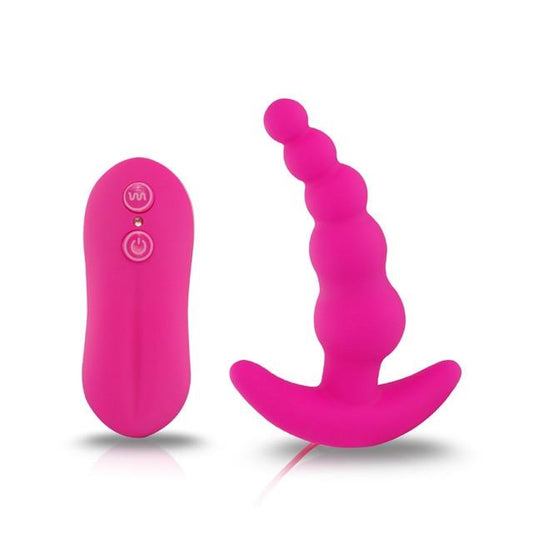 Anal Beads Vibrator 10 Speeds Remote Prostate Massager Butt Plug