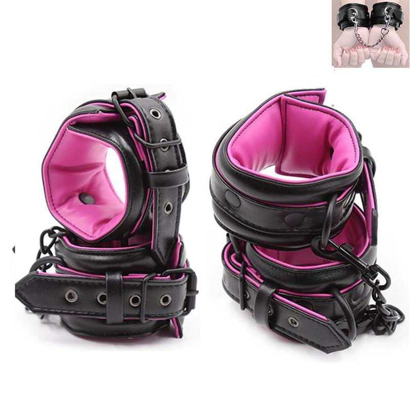 Soft Pink Ankle Wrist Cuffs Restraints Bdsm Fetish Kink