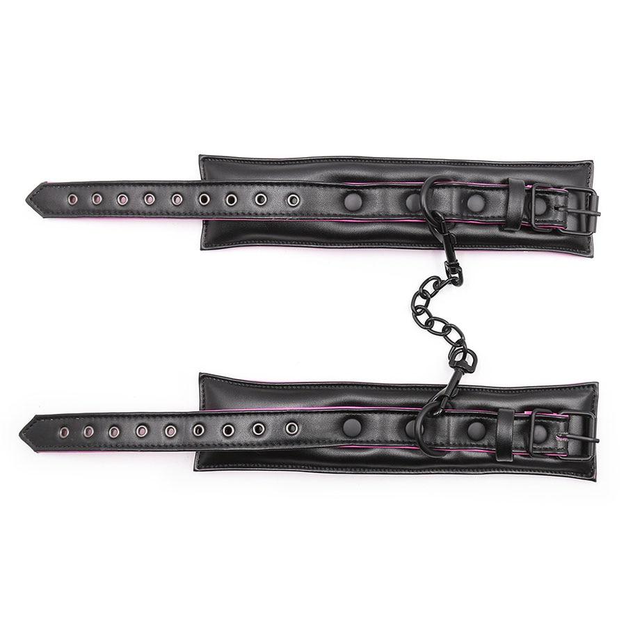 Soft Pink Ankle Wrist Cuffs Restraints Bdsm Fetish Kink