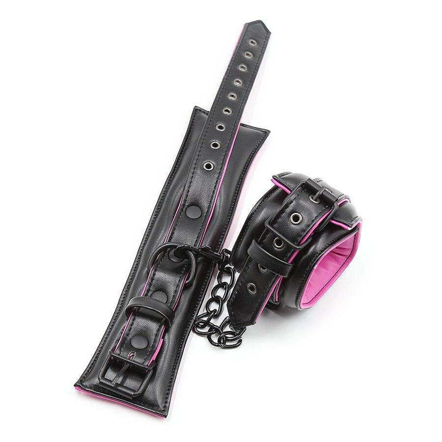 Soft Pink Ankle Wrist Cuffs Restraints Bdsm Fetish Kink
