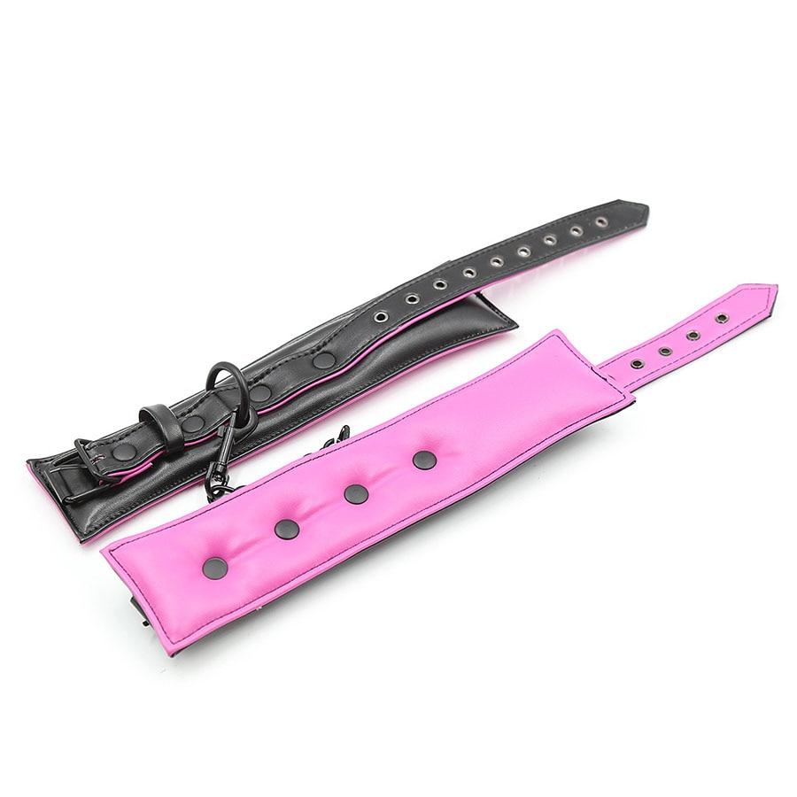 Soft Pink Ankle Wrist Cuffs Restraints Bdsm Fetish Kink