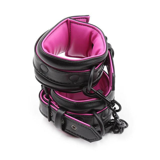 Soft Pink Ankle Wrist Cuffs Restraints Bdsm Fetish Kink