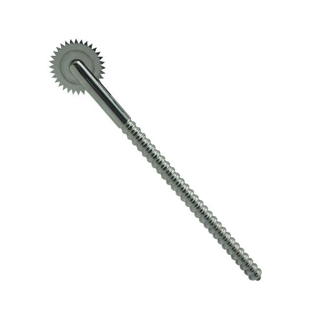 Stainless Steel Anal Plug Wartenberg Wheel Electro Stimulation Bdsm