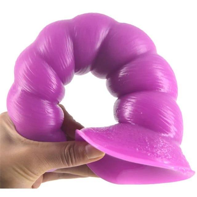 Thick Spiral Big Dildo Long Anal Plug Dong Suction Cup Masturbation Large