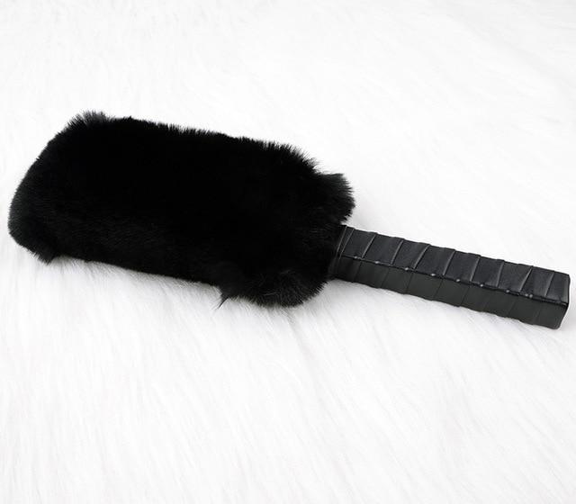 Black / Red White Purple Fur Paddle Bdsm Impact Play Spanking Fetish Kink