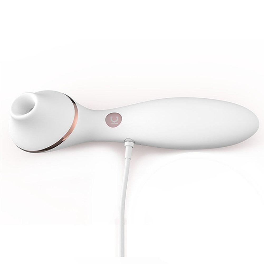 2In1 Rechargeable Clitoral Stimulator Suction Vibrator Sex Toy For Women