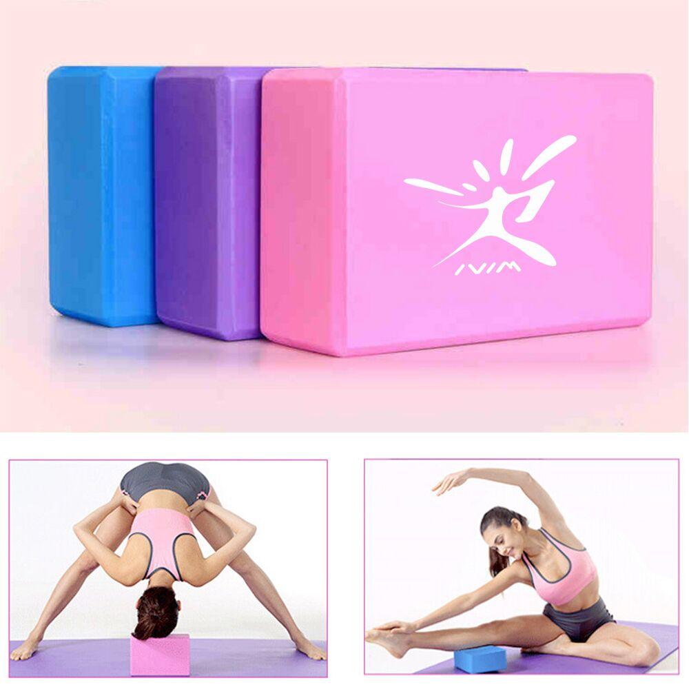 2Pcs Foam Yoga Block Plus Strap Exercise Fitness Workout