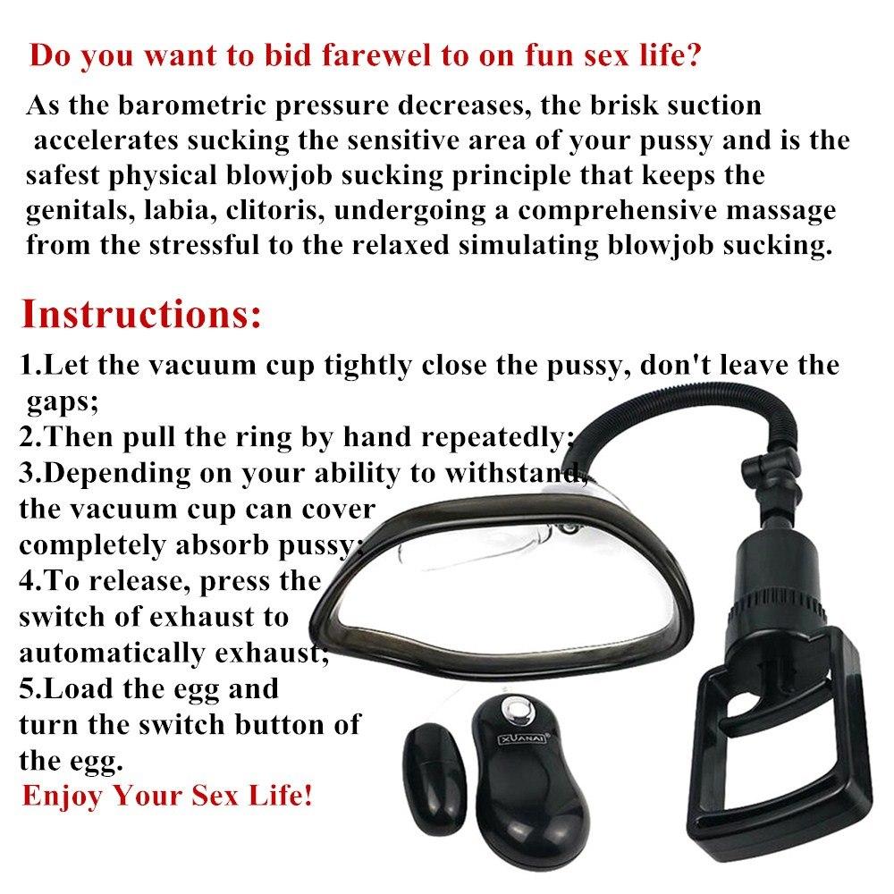 Pussy Pump Vibrator Clitoris Nipple Sucker Bdsm Kink Fetish