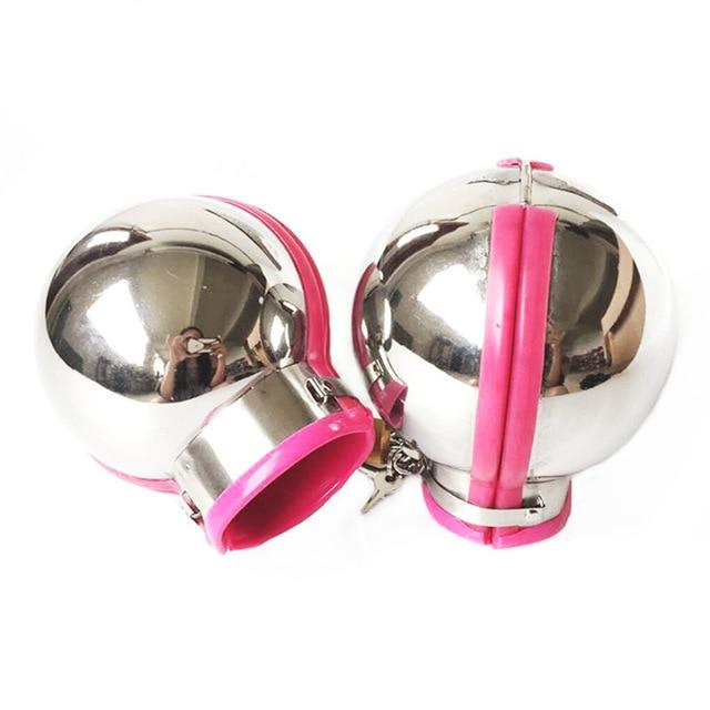 Stainless Steel Ball Helmet Cuffs Bdsm Sensory Deprivation Play
