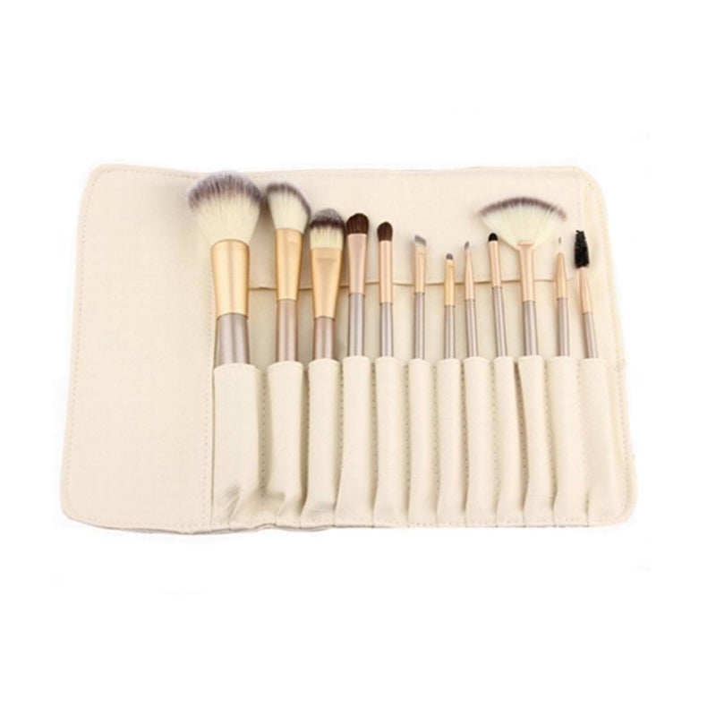 Professional 12 Pcs Make Up Brush Kit