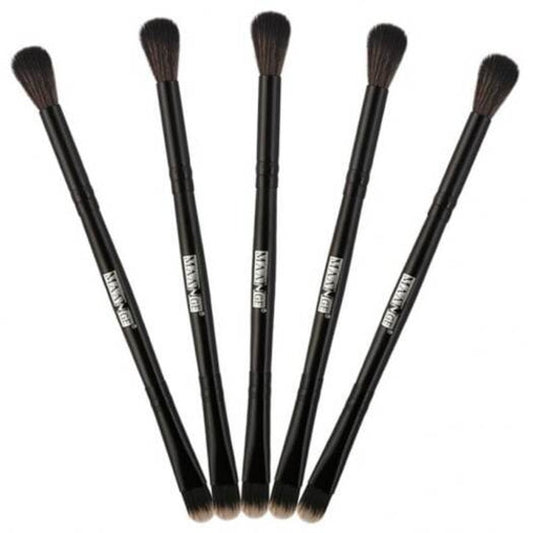 Professional 5Pcs Double Ended Eye Makeup Brush Set Black