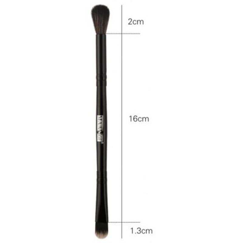 Professional 5Pcs Double Ended Eye Makeup Brush Set Black