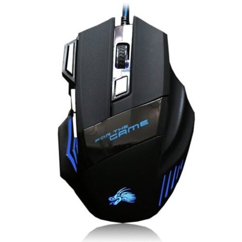 Professional 7 Buttons 5500Dpi Usb Optical Wired Gaming Mouse For Pc Laptop Mice Black