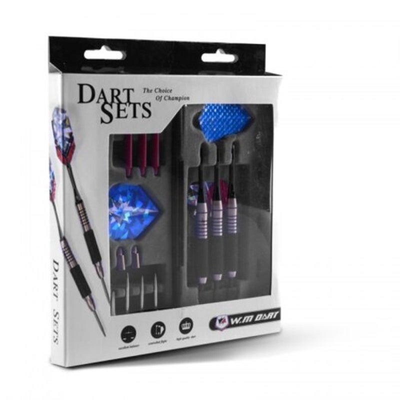 Professional Brass Darts Set Stems Aluminum Flights Shaft Steel Tip Case
