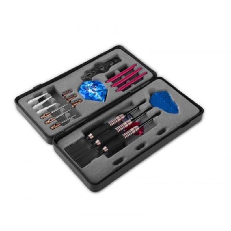 Professional Brass Darts Set Stems Aluminum Flights Shaft Steel Tip Case