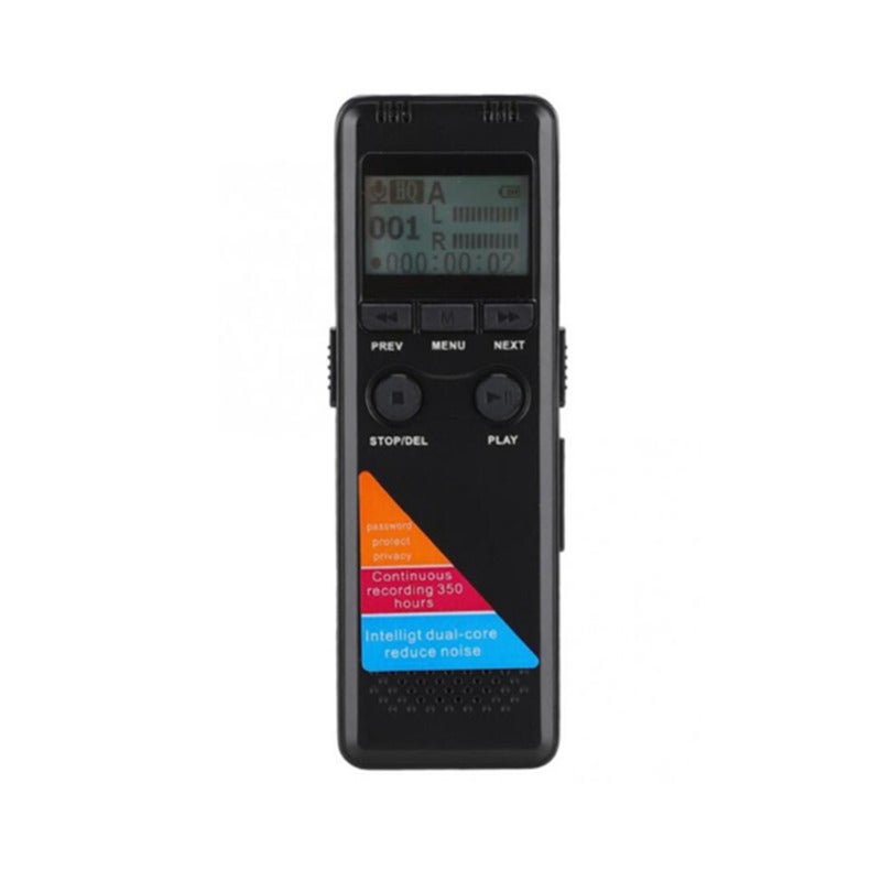 Professional Digital Voice Recorder Supports Mp3 Conference Classroom Dedicated Recording Stick Black