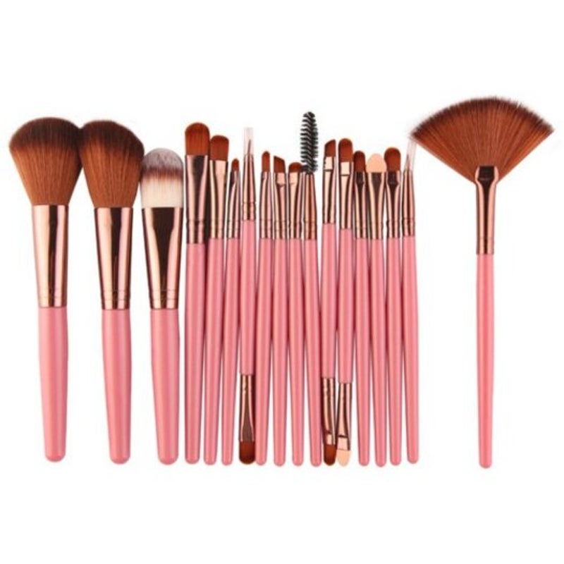 18Pcs Professional Make Up Brushes Set Eyeshadow Eyebrow Eyeliner Powder Blush