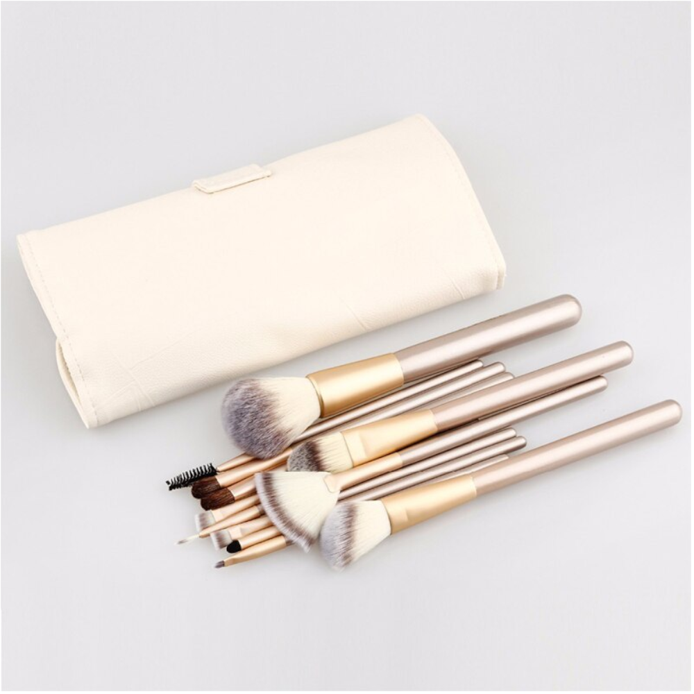 Professional 12 Pcs Make Up Brush Kit