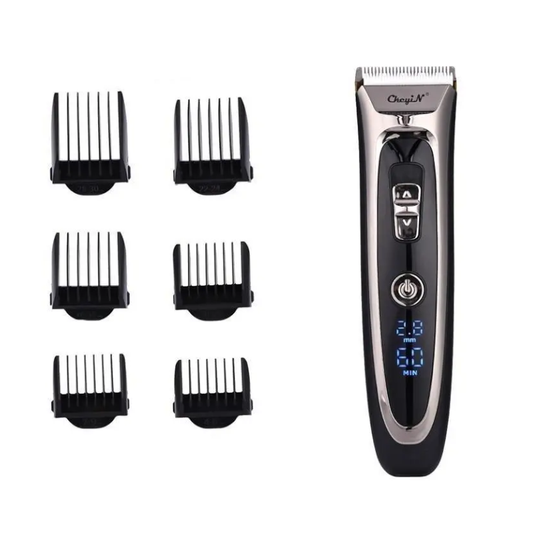 Professional Digital Hair Trimmer Rechargeable Electric Men's Clippers