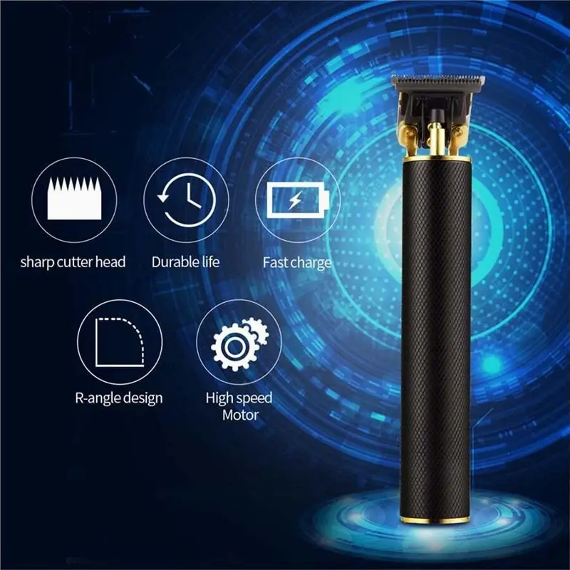 Professional Hair Trimmer Barber Clipper Usb Rechargeable Machine Cutting Beard Trimming For Men Styling Tools