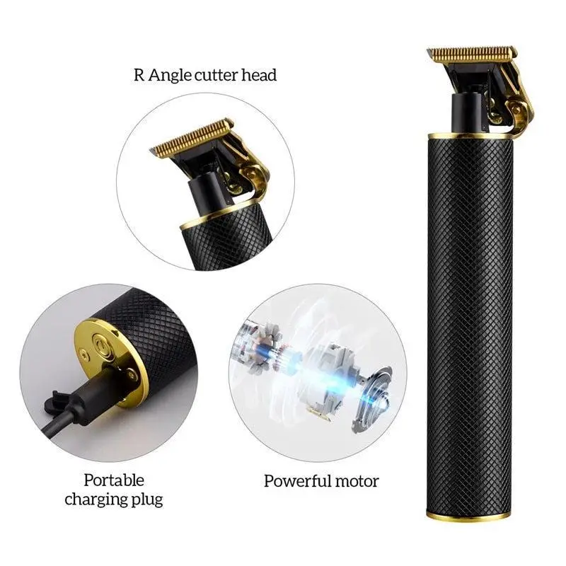 Professional Hair Trimmer Barber Clipper Usb Rechargeable Machine Cutting Beard Trimming For Men Styling Tools