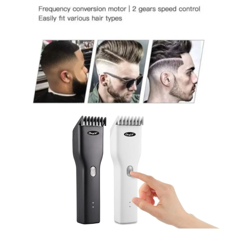 Professional Hair Trimmer Cordless Usb Rechargeable Electric Clipper Comb For Men