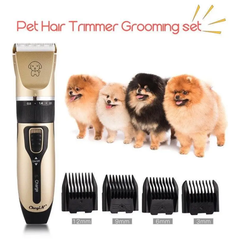 Professional Pet Dog Hair Trimmer Animal Grooming Clippers Machine Shaver Set