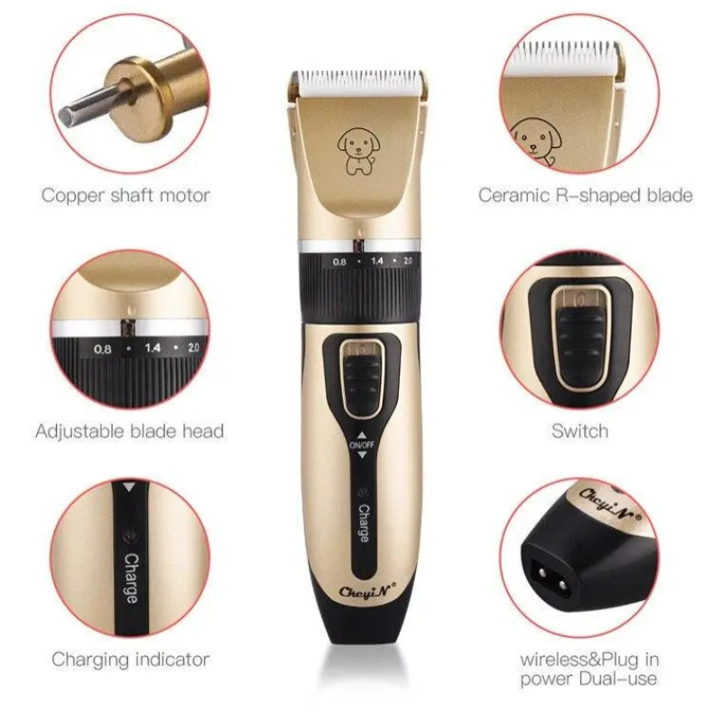 Professional Pet Dog Hair Trimmer Animal Grooming Clippers Machine Shaver Set