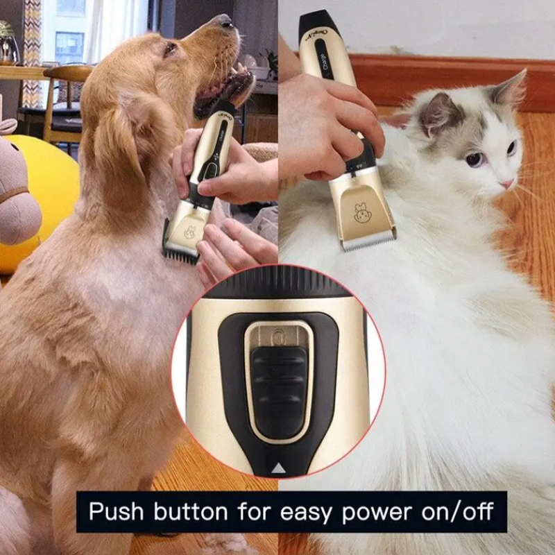 Professional Pet Dog Hair Trimmer Animal Grooming Clippers Machine Shaver Set