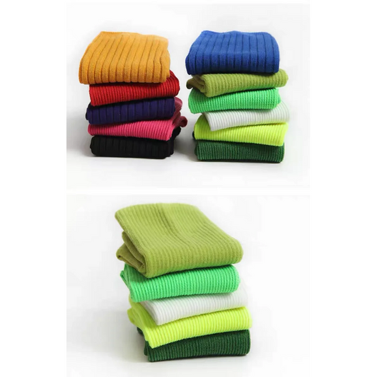 Professional Cotton Mid-Tube Dance Socks Non-Slip Silicone Indoor Fitness