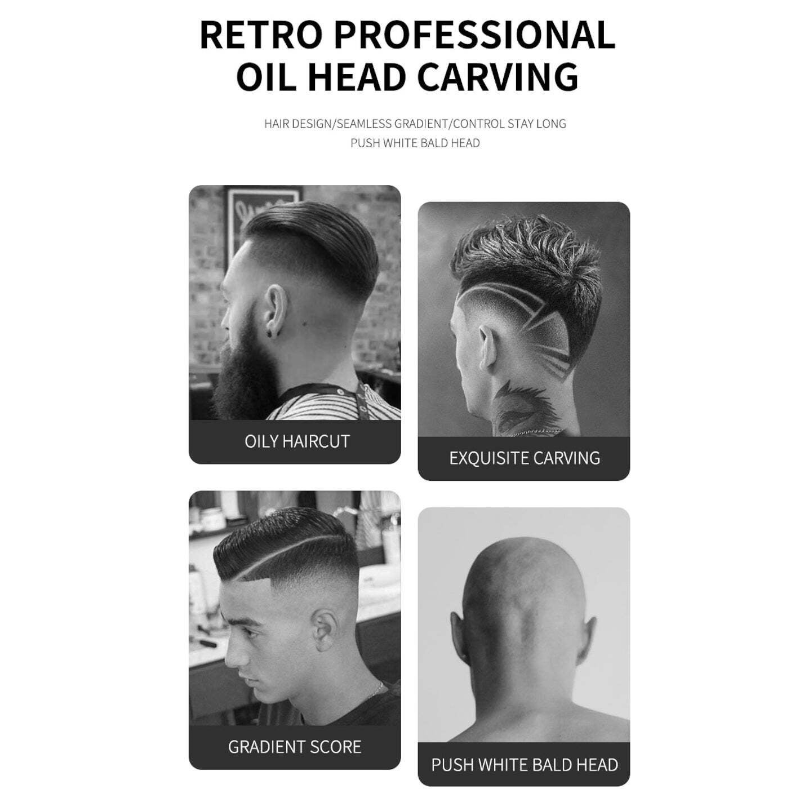 Professional Hair Clipper And Trimmer Kit For Men Cordless Haircut Beard Contour Grooming