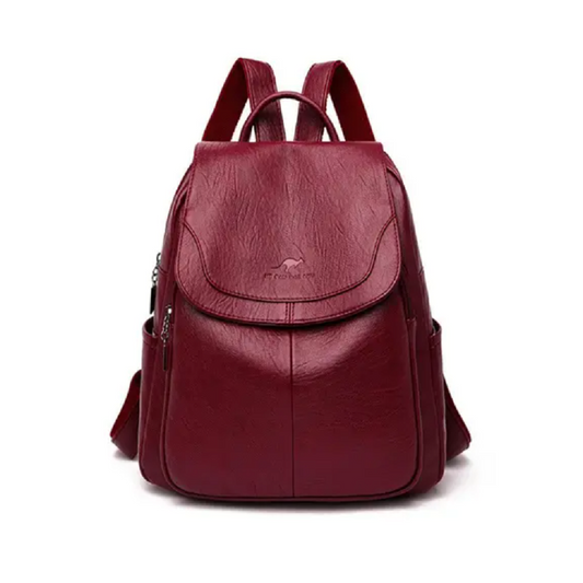 Pu Leather Backpacks Antitheft Backpacklarge Capacity Women Leisure School Travel Pack