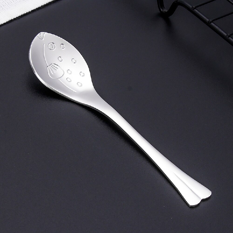 2 Sets Stainless Steel Cartoon Animal Ocean Spoon Fork Cutlery Kids