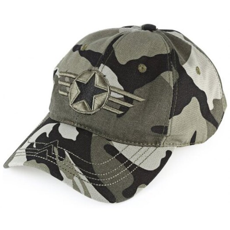 Pure Cotton Fishing Cap Adjustable Sun Hat Acu Camouflage