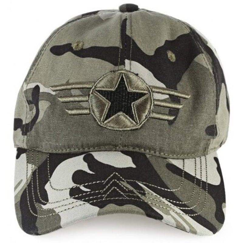 Pure Cotton Fishing Cap Adjustable Sun Hat Acu Camouflage
