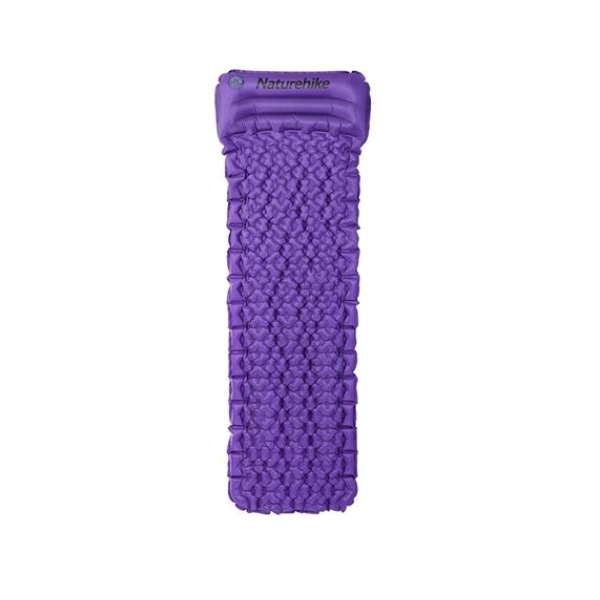 Purple Naturehike Outdoor Inflatable Sleeping Camping Mat Bag With Pillow