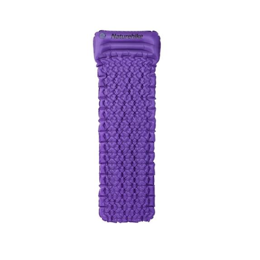 Purple Naturehike Outdoor Inflatable Sleeping Camping Mat Bag With Pillow