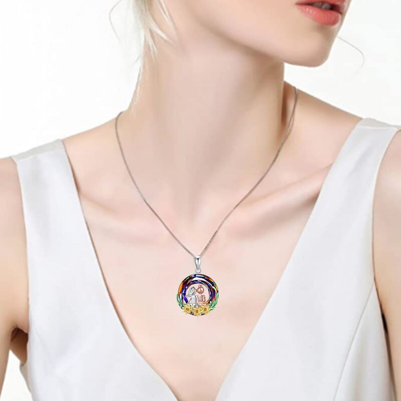 Veile Studios Tree Of Life Sisters On A Swing Necklaces