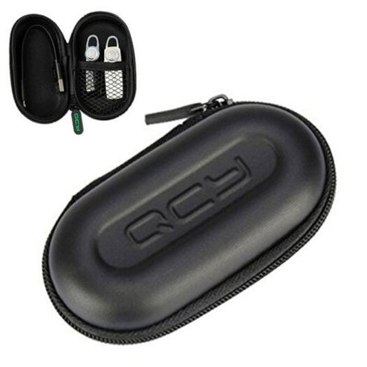 Qcy Storage Bag Headphone Case For Cable Charger Earphone Memory Card Black