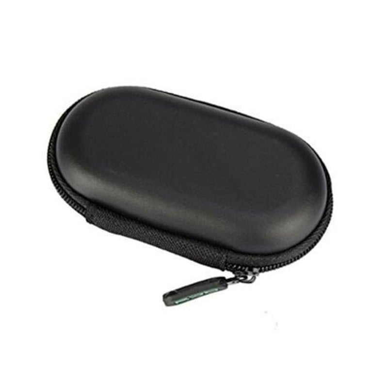 Qcy Storage Bag Headphone Case For Cable Charger Earphone Memory Card Black