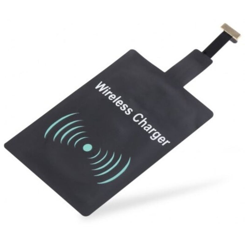Qi Wireless Charger Charging Receiver For Iphone Black Wide Top Narrow Bottom Interface
