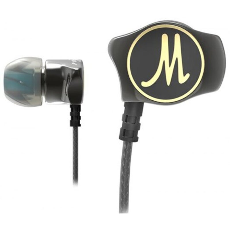 Dm7 3.5Mm Aluminum Alloy In Ear Wired Earphone Black With Mic