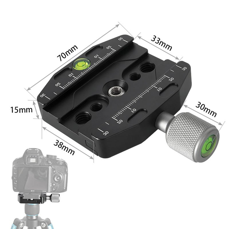 Qr 70N Clamp Quick Release Plate For Arca Swiss Manfrotto Gitzo Tripod Ball Head